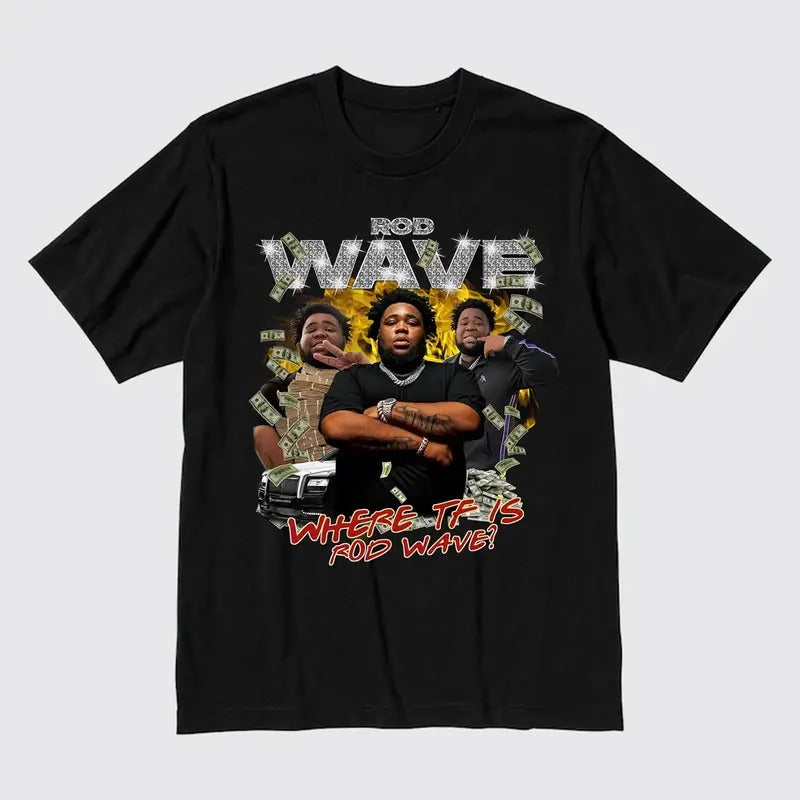 Rod Wave Retro Last Lap Tour 2024 T-Shirt Unisex Graphic Hoodie, Sweatshirt | GrindPrints.com