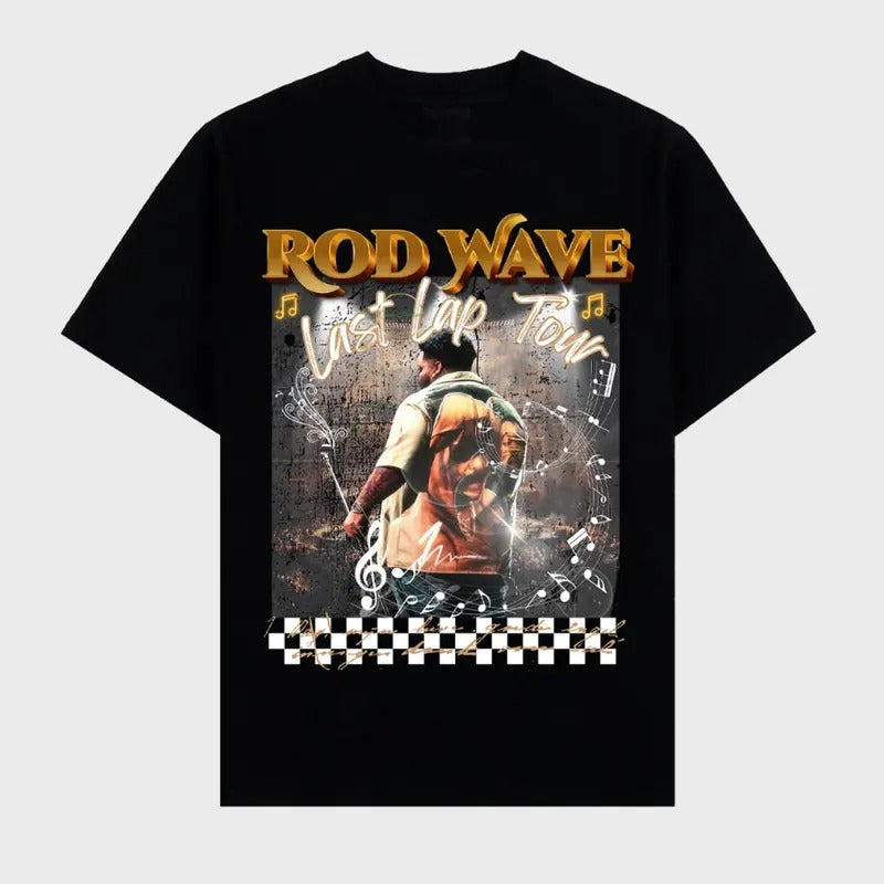 Rod Wave The Last Lap Vibes Graphic Rap Tee Shirt Tour Top Streetwear New Design Hoodie, Sweatshirt | GrindPrints.com