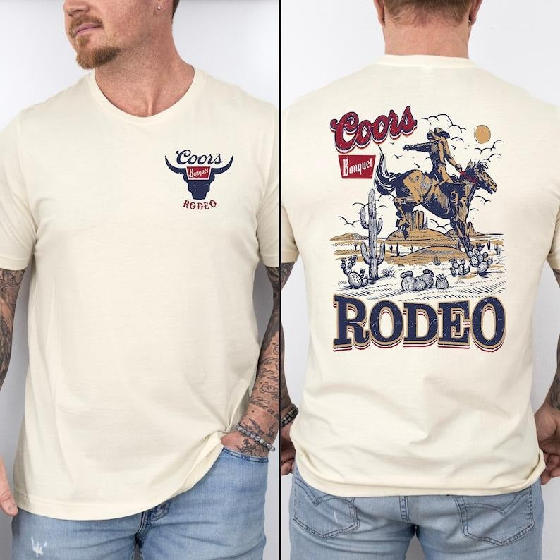 Rodeo 90s Graphic Cowboy T-Shirt, Vintage 2000s Graphic Western Shirt, Retro Cool Tee, Rodeo Relaxed Adult Unisex Shirt,...