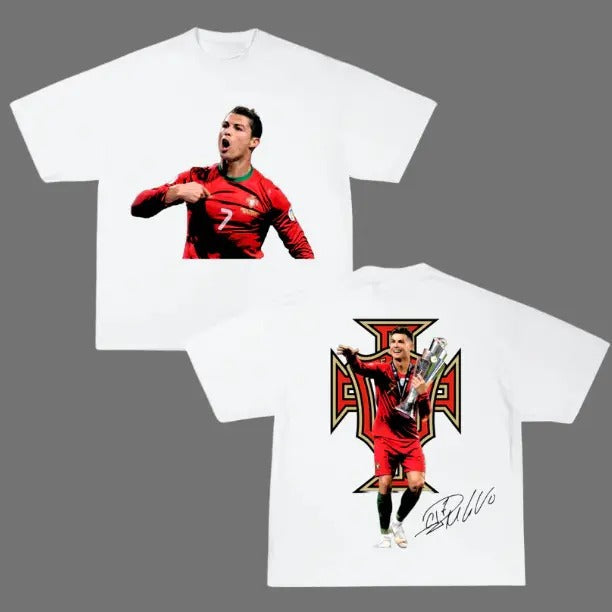Ronaldo National Icons T-Shirt, Ronaldo 2-Sided Vintage Tee, Unisex Soccer Shirt, Sport Graphic Tees, Menswear Womenswear...
