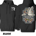 Roost Waterfowl with Flying Waterfowl and Camo Pattern Design 2 Sides Hoodie, Apparel for Outdoor and Hunting, Unisex...