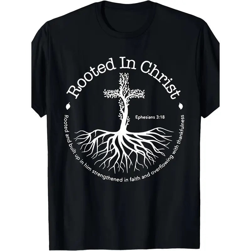 Rooted In Christ Pray T-Shirt Made in USA Hoodie, Sweatshirt | GrindPrints.com