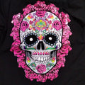 Roses skull t-shirt Cotton Casual Hoodie, Sweatshirt | GrindPrints.com
