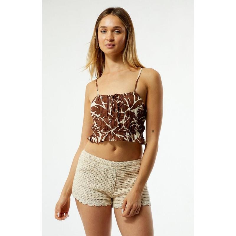 Roxy Women's Brown Sunset Mist Top T-Shirts, Hoodie, Sweatshirt | GrindPrints.com