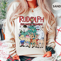Rudolph The Red Nosed Reindeer Christmas Sweatshirt , Vintage Xmas Shirt for Men and Women,  Rudolph Christmas Shirt Hoodie