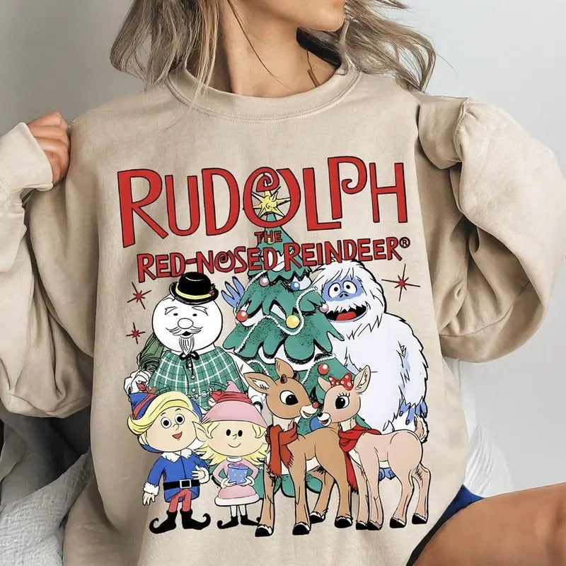 Rudolph The Red Nosed Reindeer Christmas sweatshirt,hoodie,tshirt, Rudolph Xmas Sweatshirt, Rudolph Christmas Shirt,...