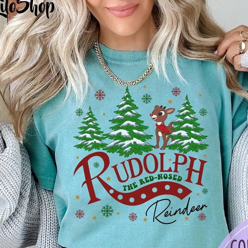 Rudolph Red Nosed Reindeer Shirt Rudolph Xmas Rudolph Shirt 90s Movies Family Season Shirt Season Shirt Wishlist Misfits Toys Shirt T-Shirts, Hoodie, Sweatshirt