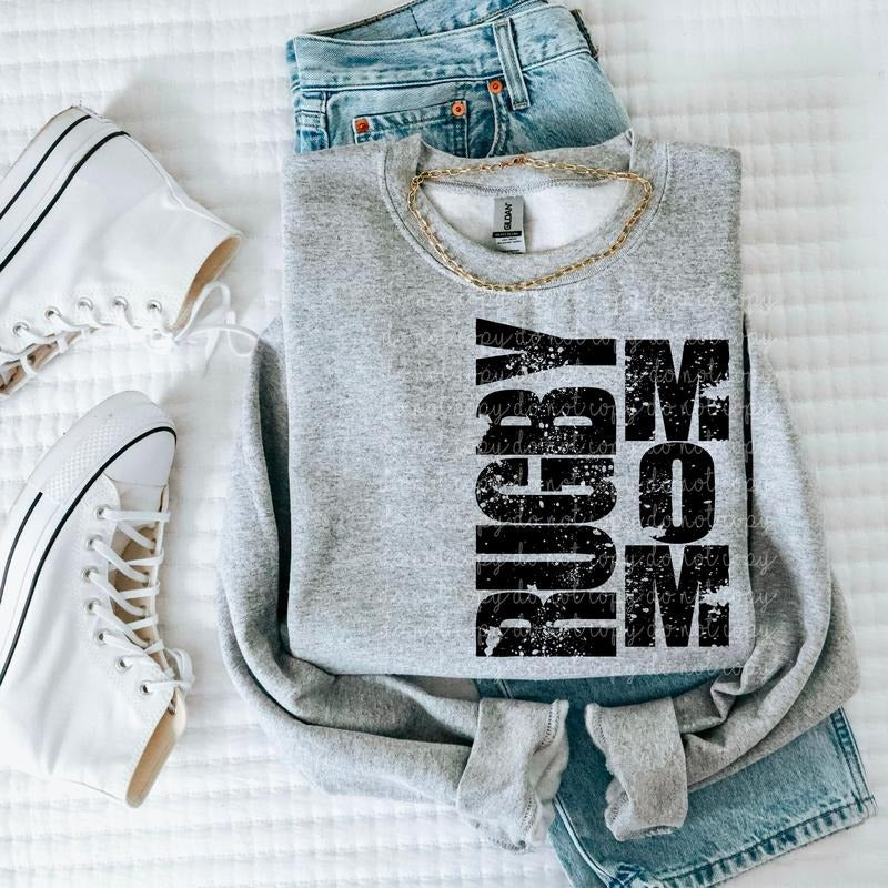 Rugby Mom DTF Transfers - THIS IS NOT A SHIRT Hoodie, Sweatshirt | GrindPrints.com