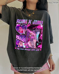 Rumi and Jinu 2 KPop Demon Hunters Comfort Colors Unisex Tshirt For Fan, KPop Demon Hunters Shirt, Celebrity Crush Movie...