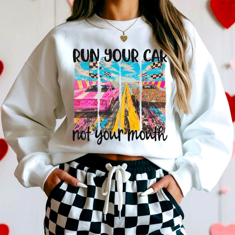 Run Your Car DTF Transfers - THIS IS NOT A SHIRT Hoodie, Sweatshirt | GrindPrints.com