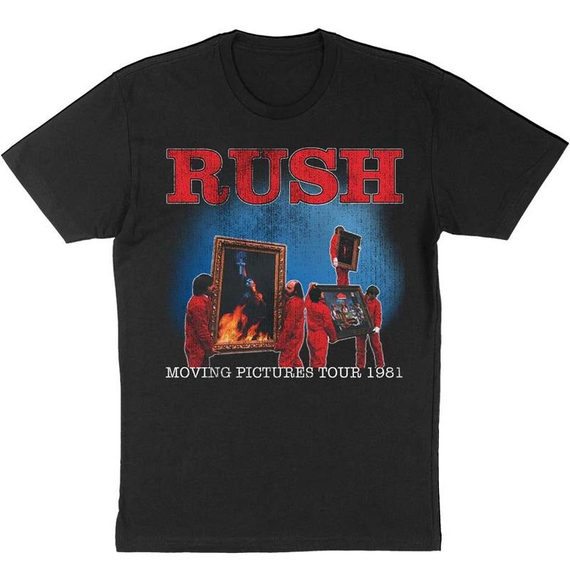 Rush T-Shirt Mens Moving Pictures Tour 81 Band, Fan Gift Hoodie, Sweatshirt | GrindPrints.com