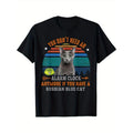 Russian Blue Cat Graphic Tee - Soft Cotton, Multi-Functional Casual Shirt for Men & Women