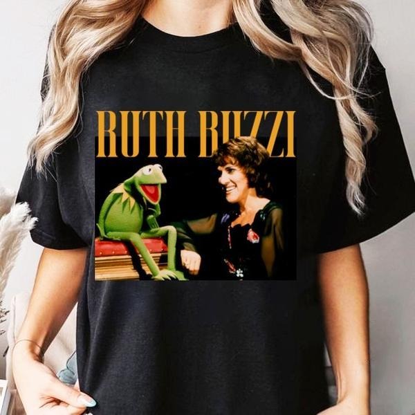 Ruth Buzzi Muppets Shirt, R.I.P Ruth Buzzi T-shirt, Ruth Buzzi Kermit Tee Shirt Hoodie, Sweatshirt | GrindPrints.com
