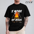 S'more Of Jesus Less Of Me Funny Christian T-Shirt Casual Style Crew Neck Short Sleeve T-Shirt Tops Trendy for Unisex,...