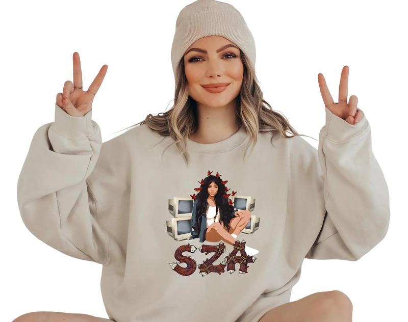 S.Z.A SOS shirt, S.Z.A Sweatshirt, Trendy shirt, Gift For Fans Hoodie | GrindPrints.com