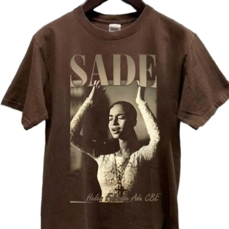 SADE ADU T-SHIRT - Graphic Sade Adu Tee, Classic Unisex Style Shirt, Gift for Sade fan Hoodie, Sweatshirt | GrindPrints.com