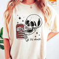 [SALE UP TO 45%] Funny Skull Drinks Dr.Pepper Til Death T-shirt, Trendy Spooky Season Shirt, Breath Cotton Casual Unisex...