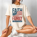 [SALE UP TO 60%] 4th of July And Memorial Day USA Flag T-Shirt Sweatshirt, Faith Family Freedom Shirt, God and Country...