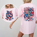 [SALE UP TO 60%] America Patriotic T-Shirt Sweatshirt, Fourth of July Tee with Front and Back Design, Red White Blue USA...
