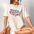 [SALE UP TO 60%] Girly Coquette USA Tee, 4th of July & Memorial Day T-Shirt Sweatshirt, American Girl Map Graphic,...