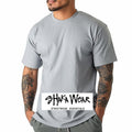 SHAKA WEAR Active Short Sleeve T Shirts Lightweight Cotton Crew Neck Menswear Stylish Hoodie, Sweatshirt | GrindPrints.com