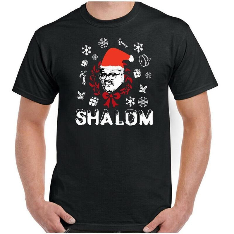 SHALOM CHRISTMAS T-SHIRT Mens Jackie Friday Night Dinner Xmas Funny Unisex Tee Made in USA Hoodie, Sweatshirt