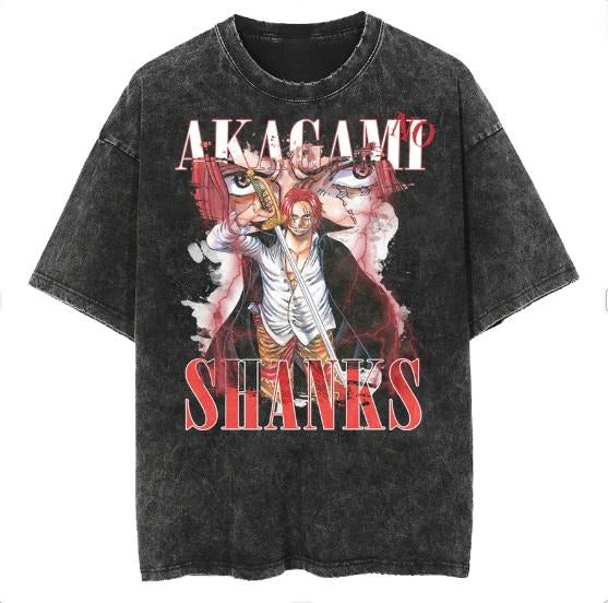 SHANKS VINTAGE TEE , For Unisex , Gift for fan anime Menswear Top Hoodie, Sweatshirt | GrindPrints.com