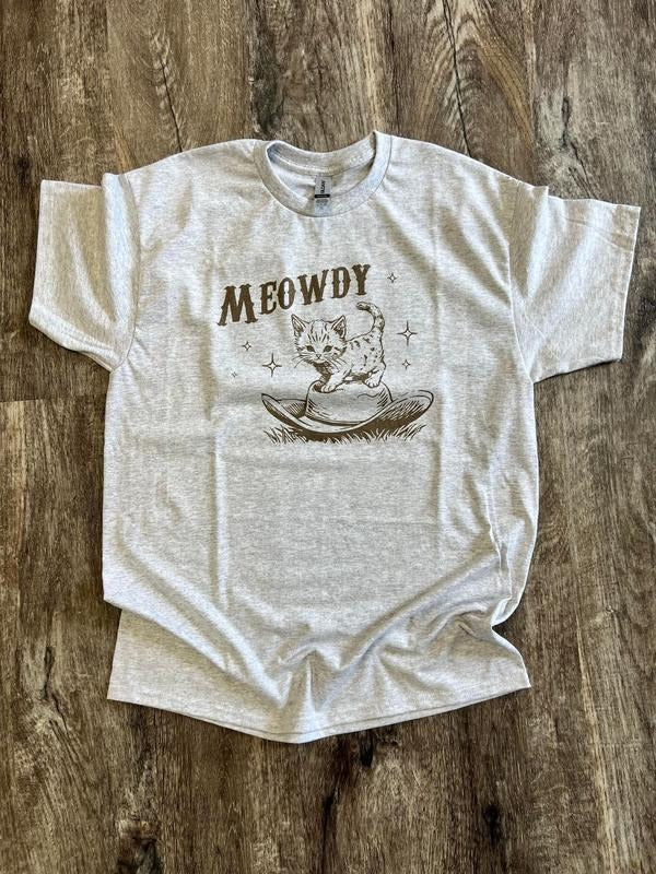 SINGLE SHIRT - MEOWDY - Funny Shirt - Cat Shirt - Summer Tee Hoodie, Sweatshirt | GrindPrints.com