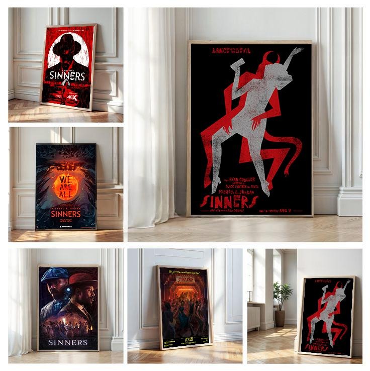 SINNERS movie poster, Modern Room Decorative Arts , wall decor, office decor, Popular Film Gift T-Shirts, Hoodie, Sweatshirt