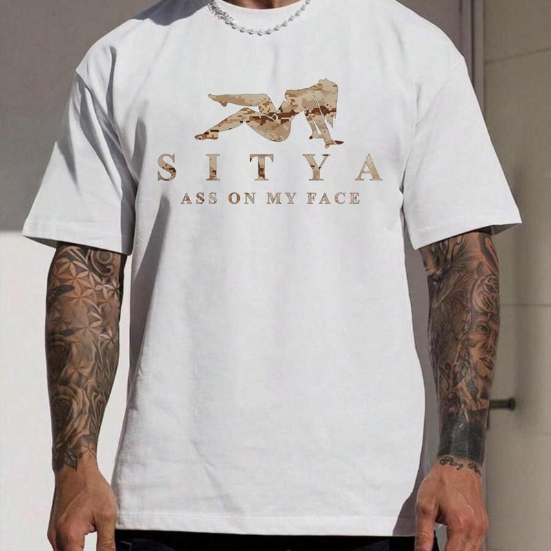 SITYA Desert Camo Hoodie Sweatshirt T-Shirt Front Side Print Unisex Sweater for Outdoor Activities