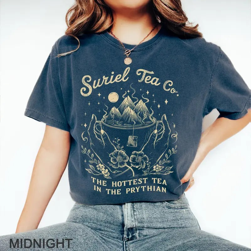 SJM Suriel Tea Co Night Court Court Thorns Roses Court Dreams Rhysand Fan Girl T-Shirts, Hoodie, Sweatshirt