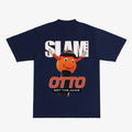 SLAM Syracuse Mascot Cover Tee Classic Cotton Short Sleeve Crew Neck Graphic T-Shirt Hoodie, Sweatshirt | GrindPrints.com