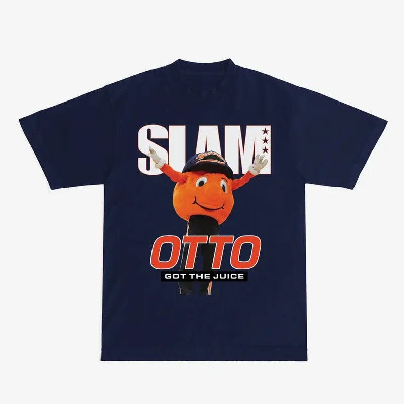 SLAM Syracuse Mascot Cover Tee Classic Cotton Short Sleeve Crew Neck Graphic T-Shirt Hoodie, Sweatshirt | GrindPrints.com