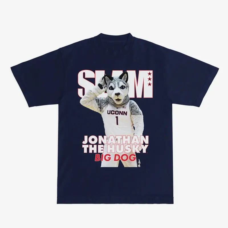 SLAM UConn Mascot Cover Tee - Classic Gildan 5000 T-Shirt Hoodie, Sweatshirt | GrindPrints.com