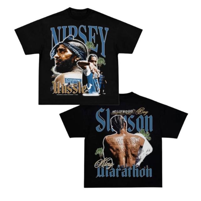 SLAUSON BOY TEE, Double Sided Prints Vintage T-Shirt, Graphic Tee Shirt, Unisex T-Shirt, Gift For Him, Crewneck Short...