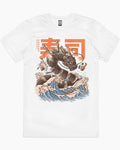SUSHI DRAGON T-SHIRT, Men Summer Fashion Cotton, Cotton Menswear, S to 3XL Soft Top Hoodie, Sweatshirt | GrindPrints.com