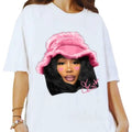 SZA Pink Heart Tee - Women's Summer Tshirt in Cotton Fabric Hoodie, Sweatshirt | GrindPrints.com