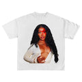 SZA Red Star Tee, Gift Shirt Classic Cotton Top Hoodie, Sweatshirt | GrindPrints.com