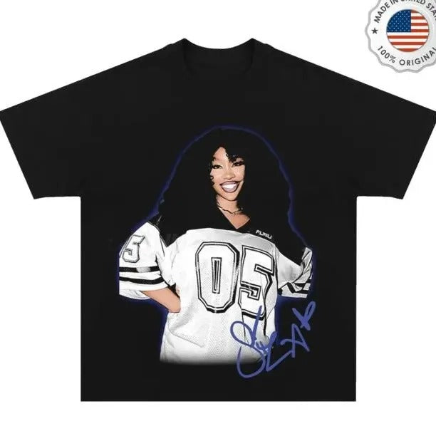 SZA Tee Cotton Fabric Tshirt Classic Menswear Hoodie, Sweatshirt | GrindPrints.com