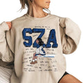 SZA Vintage T-Shirt Sweatshirt Hoodie, Gift For Fans | GrindPrints.com