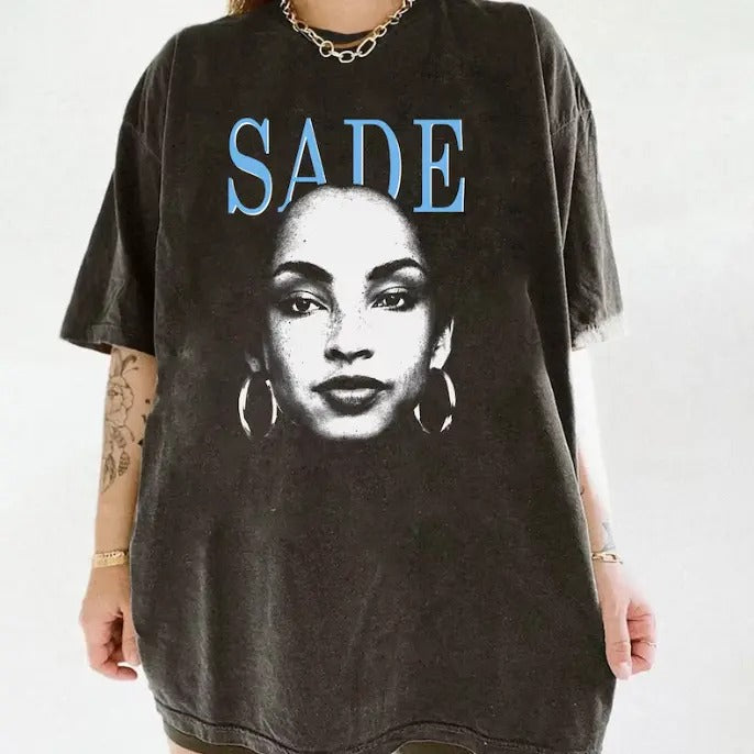 Sade 90s Vintage Shirt, Music Fans shirt, Sade Concert Shirt Hoodie, Sweatshirt | GrindPrints.com
