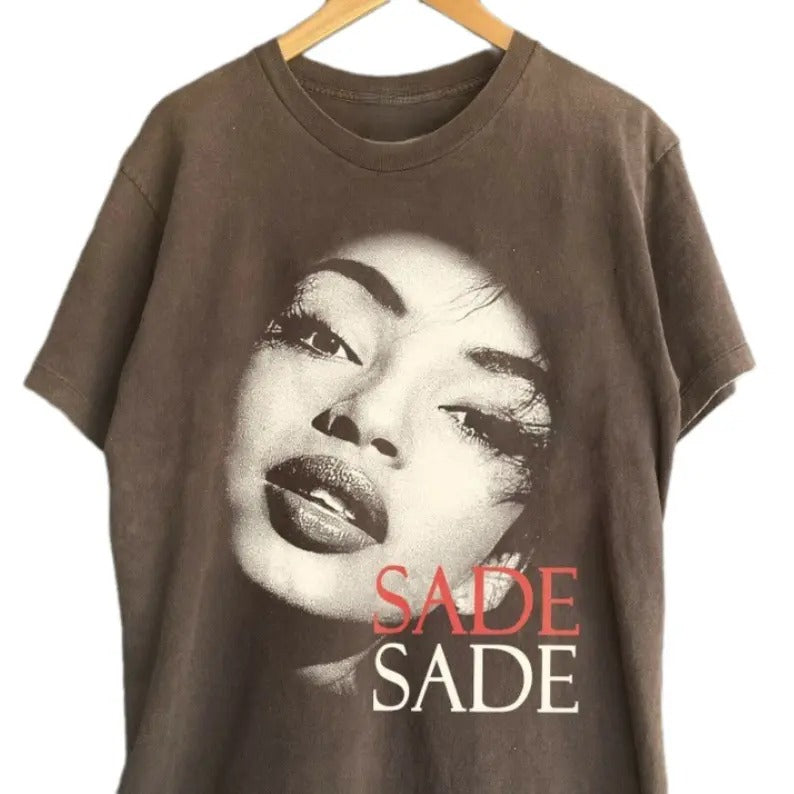Sade Adu 90s Graphic Shirt, Pop Music Tour Shirt, Sade Adu World Tour Tshirt Classic Cotton Top Tee Hoodie, Sweatshirt