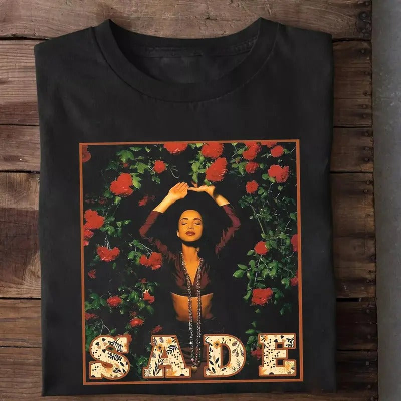 Sade Adu Singer Tour Gift For Fans Unisex T-Shirt, Vintage shirt Hoodie, Sweatshirt | GrindPrints.com