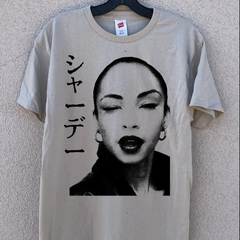 Sade T-Shirt (Sand) - Soul Jazz R&B Erykah Badu Janet Jackson Solange Hoodie, Sweatshirt | GrindPrints.com