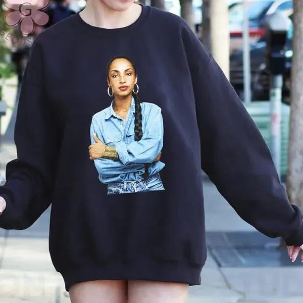 Sade in Denim Sweatshirt T-Shirts, Hoodie | GrindPrints.com