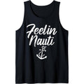 Sailing Shirt Feeling Nauti Naughty Funny Pun Anchor Gift Tank Top MADE IN USA Hoodie, Sweatshirt | GrindPrints.com