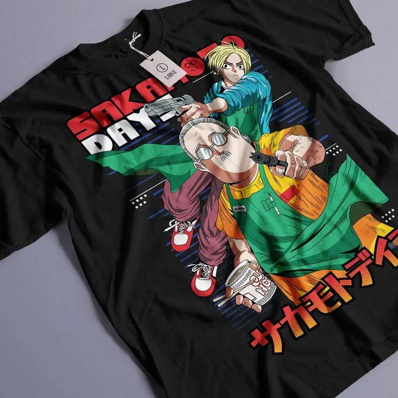 Sakamoto Days Print Game Shirt Anime Shirt Manga Shirt T-Shirts, Hoodie, Sweatshirt