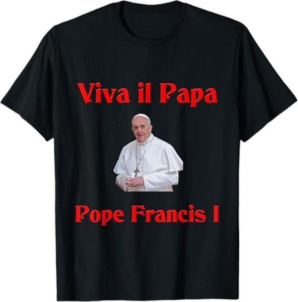 [Sale Off 40%] Pope Francis T-Shirt Viva il Papa Pope Francis Graphic Tee Shirt Unisex Hoodie, Sweatshirt | GrindPrints.com