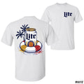 [Sale Up To 60%] Lite T-shirt Refreshing Beer Can And Lifebuoy Graphic Perfect For Beach Lovers And Beer Enthusiasts...