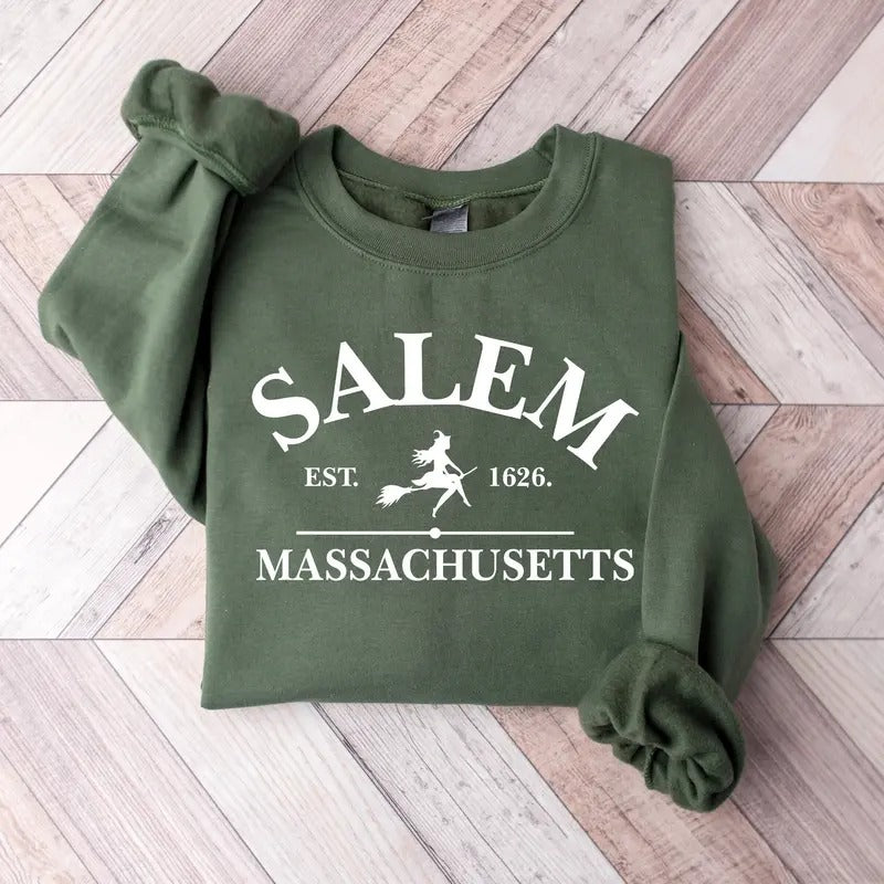 Salem Massachusetts, Halloween Sweatshirt, Hocus Pocus sweatshirt, Halloween sweatshirt T-Shirts, Hoodie | GrindPrints.com